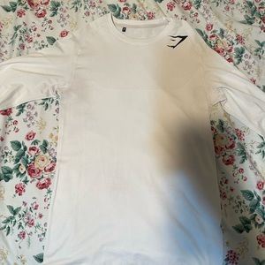 Gymshark WHITE MARL PHANTOM LONGSLEEVE OG